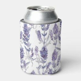 Lavendel Felder | Lila Wasserfarben-Blumenmuster Dosenkühler