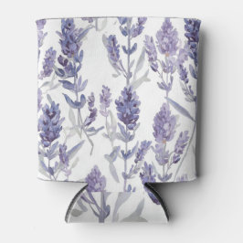 Lavendel Felder | Lila Wasserfarben-Blumenmuster Dosenkühler