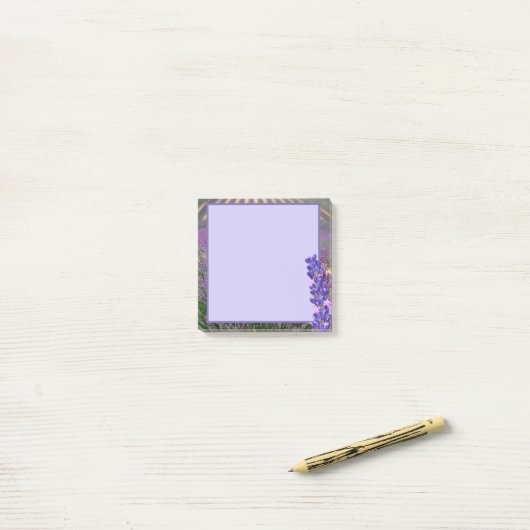 Lavendel-Felder Post-it-Notizen Post-it Klebezettel (Auf Schreibtisch)