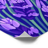 Lavendel Felder Poster (Ecke)