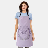 Lavendel-Felder-Schürze Schürze (Getragen)