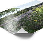 Lavendel Field Sign Fotodruck (Ecke)