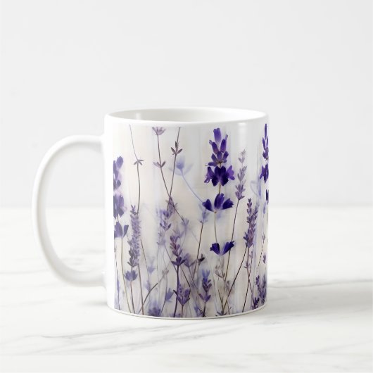 Lavendel Fields 11 oz Kaffeemaschine Tasse (Links)