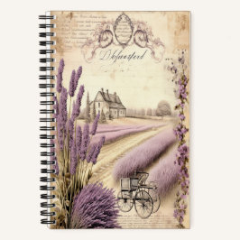 Lavendel Fields 5.5" x 8.5" SpiralNotebook Notizblock