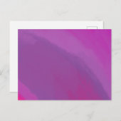 Lavendel Fields Abstrakt Art Postkarte (Vorne/Hinten)