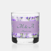 Lavendel Fields Hochdruck Rocks Glas (Vorderseite)