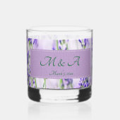 Lavendel Fields Hochdruck Rocks Glas (Rückseite)