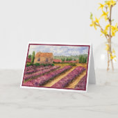 Lavendel Fieldsin Provence Karte (Gelbe Blume)