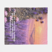 Lavendel-Flanelldecke Klagelieder 3:23 Fleecedecke (Vorderseite (Horizontal))