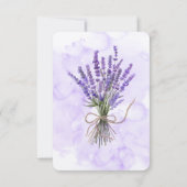 Lavendel-Flat-Save-the-Date-Karte Save The Date (Rückseite)