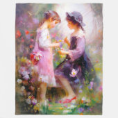 Lavendel Fleecedecke (Vorderseite)