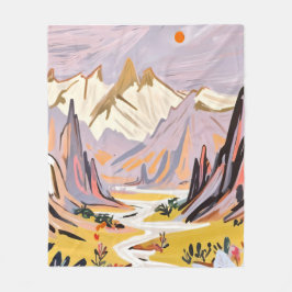 Lavendel Fleecedecke