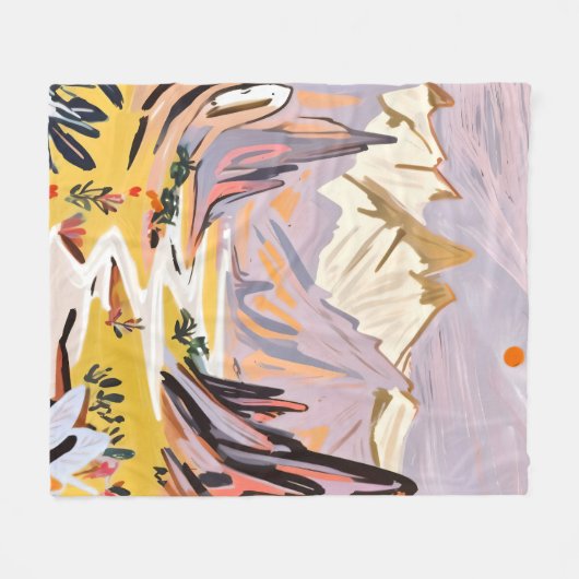 Lavendel Fleecedecke (Vorderseite (Horizontal))