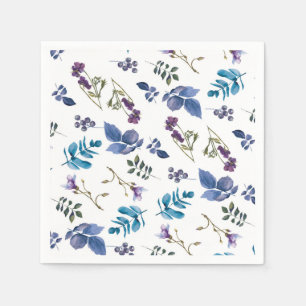 Lavendel Flieder Lila Iris Frühlingsblumen Chic Serviette