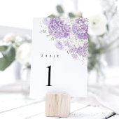 Lavendel Flieder Weiß Florale Hochzeitstischnummer