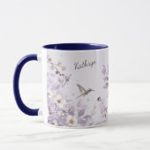 Lavendel Floral Bird Nature Tasse (Links)