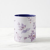 Lavendel Floral Bird Nature Tasse (Zentrum)