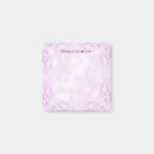 Lavendel Floral Border Post-it Klebezettel (Vorderseite)