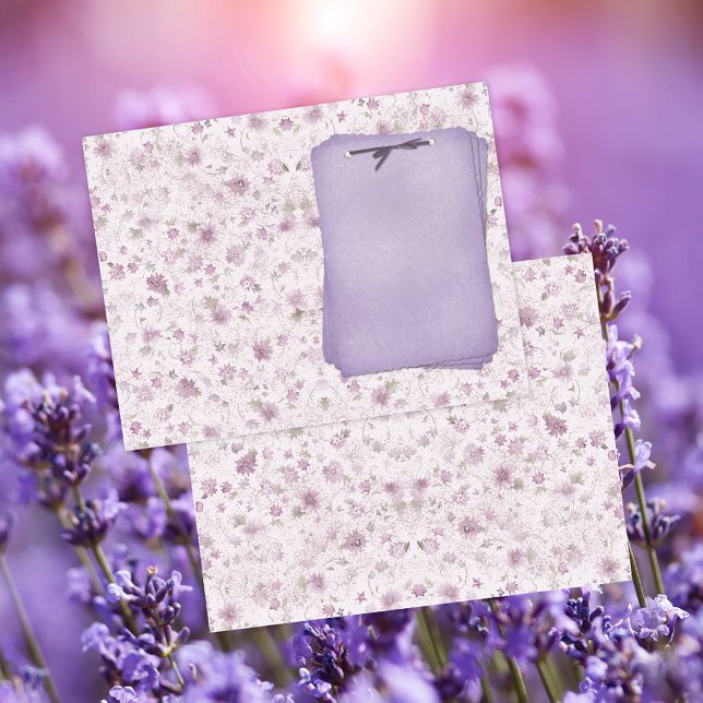 Lavendel Floral Country Chic Notelets Journal (Von Creator hochgeladen)