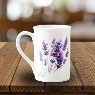 Lavendel Floral Design Porzellantasse