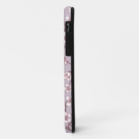 Lavendel Floral Monogram Phone Case (Hinten/Links)