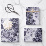 Lavendel Floral Peonies Dahlias Asters Rose Geschenkpapier Set<br><div class="desc">Ein Lavendel lila Vintage Tapete digitalisiert und gibt ein zweites Leben auf meinen Packpapieren. Diese wunderschönen Vintagen Drucke wären ansonsten begraben geblieben und nie wieder zu sehen gewesen. Ich bringe sie zu einem Schwarz-Weiß-Staat und dann digital nachbauen und sie farbig färben.</div>