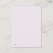 Lavendel-floral-RSVP-Karte Begleitkarte (Rückseite)