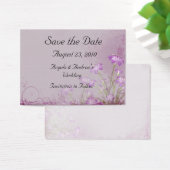 Lavendel Floral Save the Date Card (Schreibtisch)
