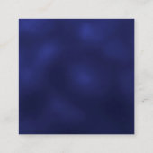 Lavendel-florale marineblaue QR-Code Hochzeit RSVP Begleitkarte (Rückseite)