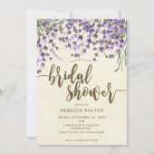 Lavendel florale moderne Brauerei Einladung (Vorderseite)