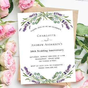 Lavendel Florals Budget 50. Hochzeitstag