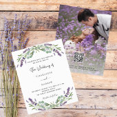 Lavendel Florals Foto QR UAWG Budget Hochzeit