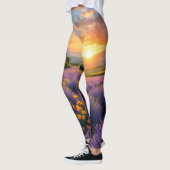 Lavendel-Flucht-Kleidung Leggings (Links)