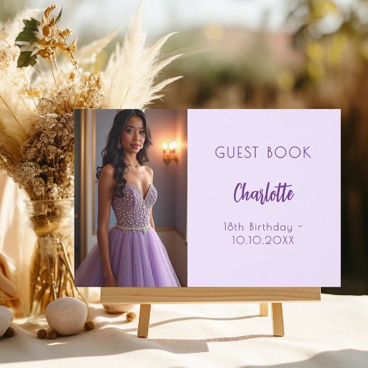 Lavendel Foto Geburtstag Gästebuch