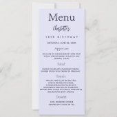 Lavendel Foto Spaß Fakten Geburtstagskarte Einladung (Vorderseite)