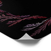 Lavendel Fraktal Blumenstrauß Leinwand oder Plakat (Ecke)