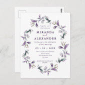 Lavendel-Frühlingsfest Postkarte (Vorne/Hinten)