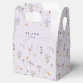 Lavendel Frühlingswiesen-Garten-Hochzeit Geschenkschachtel (Geöffnet)