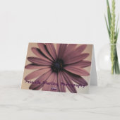 Lavendel-Gänseblümchen Karte (Rückseite)