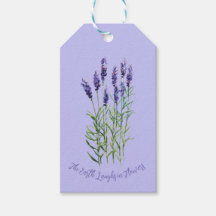Lavendel-, Gartengeschenk-Etiketten