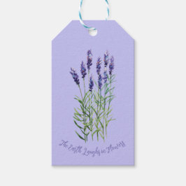 Lavendel-, Gartengeschenk-Etiketten Geschenkanhänger