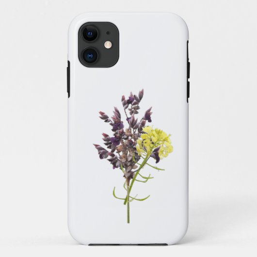 Lavendel & Gelbe Wildblume Botanisches Design Case-Mate iPhone Hülle (Rückseite)