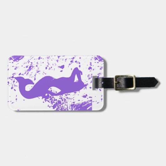 Lavendel Gepäckanhänger (Vorderseite horizontal)