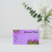 Lavendel-Geschäfts-Karte Visitenkarte (Stehend Vorderseite)