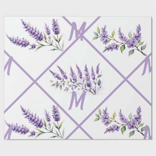 Lavendel Geschenkpapier (Flach)