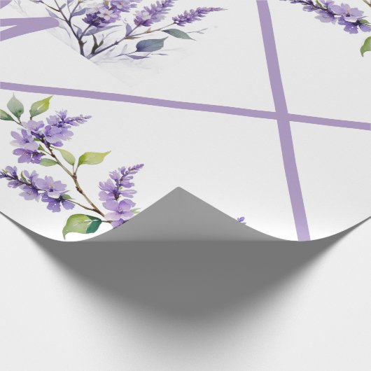 Lavendel Geschenkpapier (Ecke)