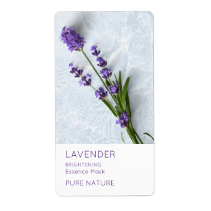 Lavendel-Gesichtsmaske Etikett