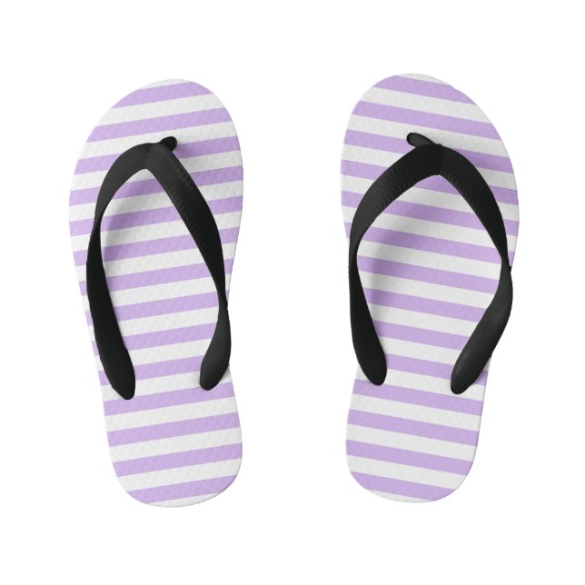 Lavendel gestreift kinderbadesandalen (Fußbett)
