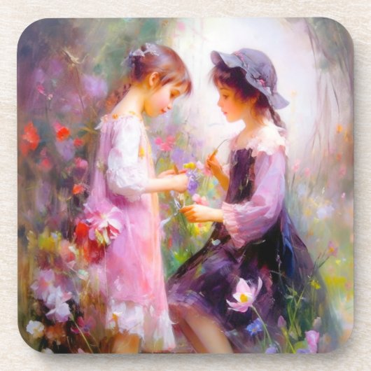 Lavendel Getränkeuntersetzer (Vorderseite)