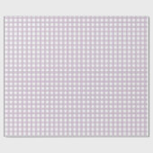 Lavendel-Gingham-Geschenkpapier Geschenkpapier (Flach)